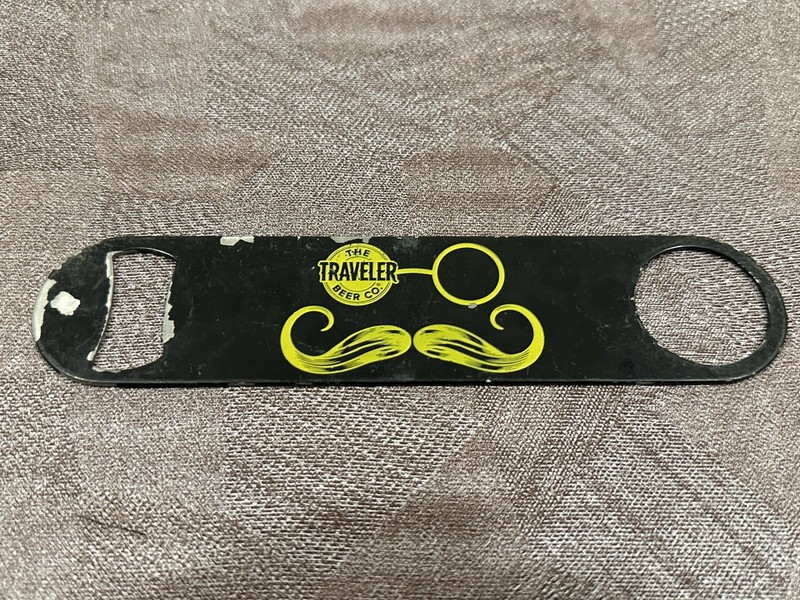 The Traveler Beer Bar Speed Key Moustache Bottle Opener Handle Stainless Steel