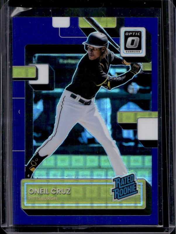 2022 Panini Donruss Optic Oneil Cruz Pandora Purple Prizm RC Rated Rookie #/99