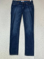 Paige Jimmy Jimmy Skinny Ankle Denim Dark Blue Jeans Women Size 24