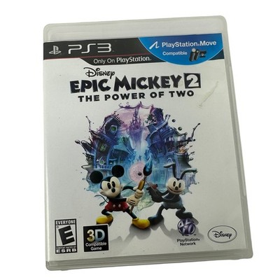 Disney Epic Mickey 2 The Power of Two PS3 Video Game Good PlayStation 3