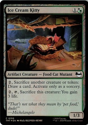Ice Cream Kitty Teenage Mutant Ninja Turtles Foil