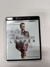 Looper New 4K UHD Blu-ray With Blu-Ray, Bruce Willis , Joseph Gordon-Levitt ,