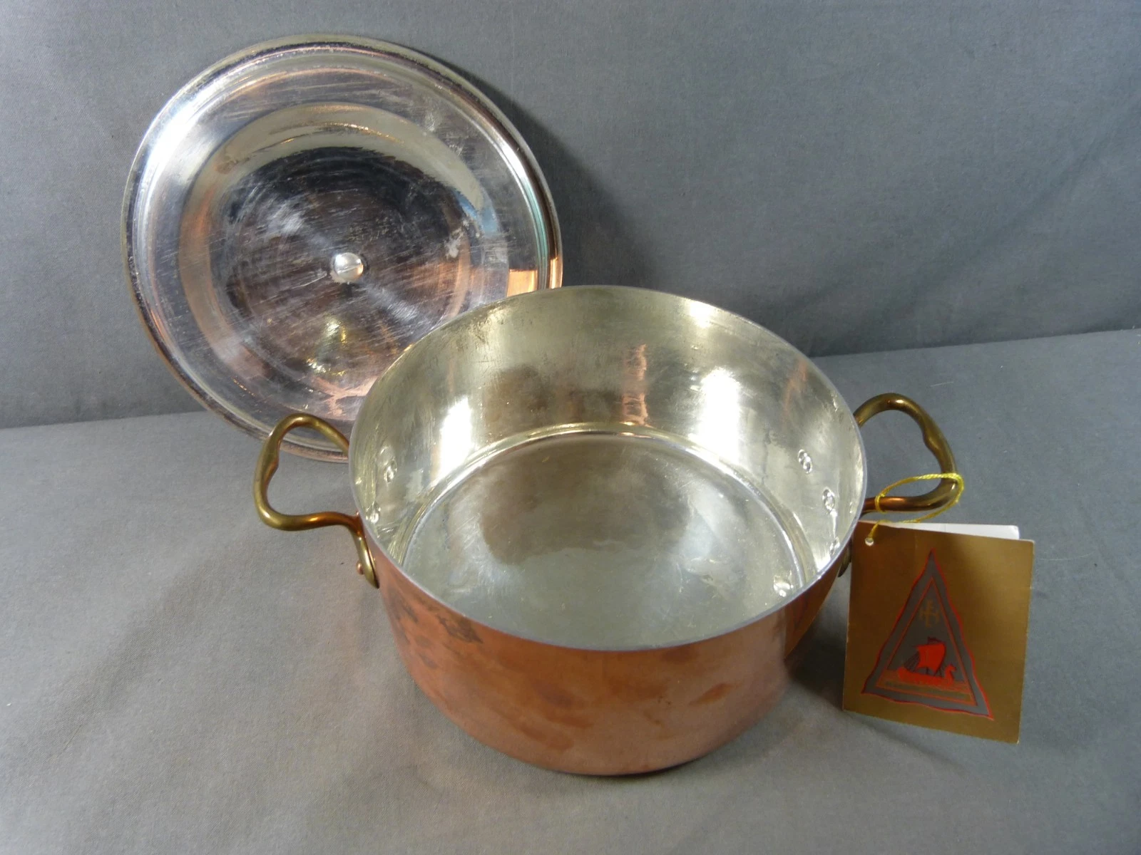 Havard Villedieu Tinned Copper Stockpot, Rondeau, New, Ø 6.25"
Opens in a new window or tab