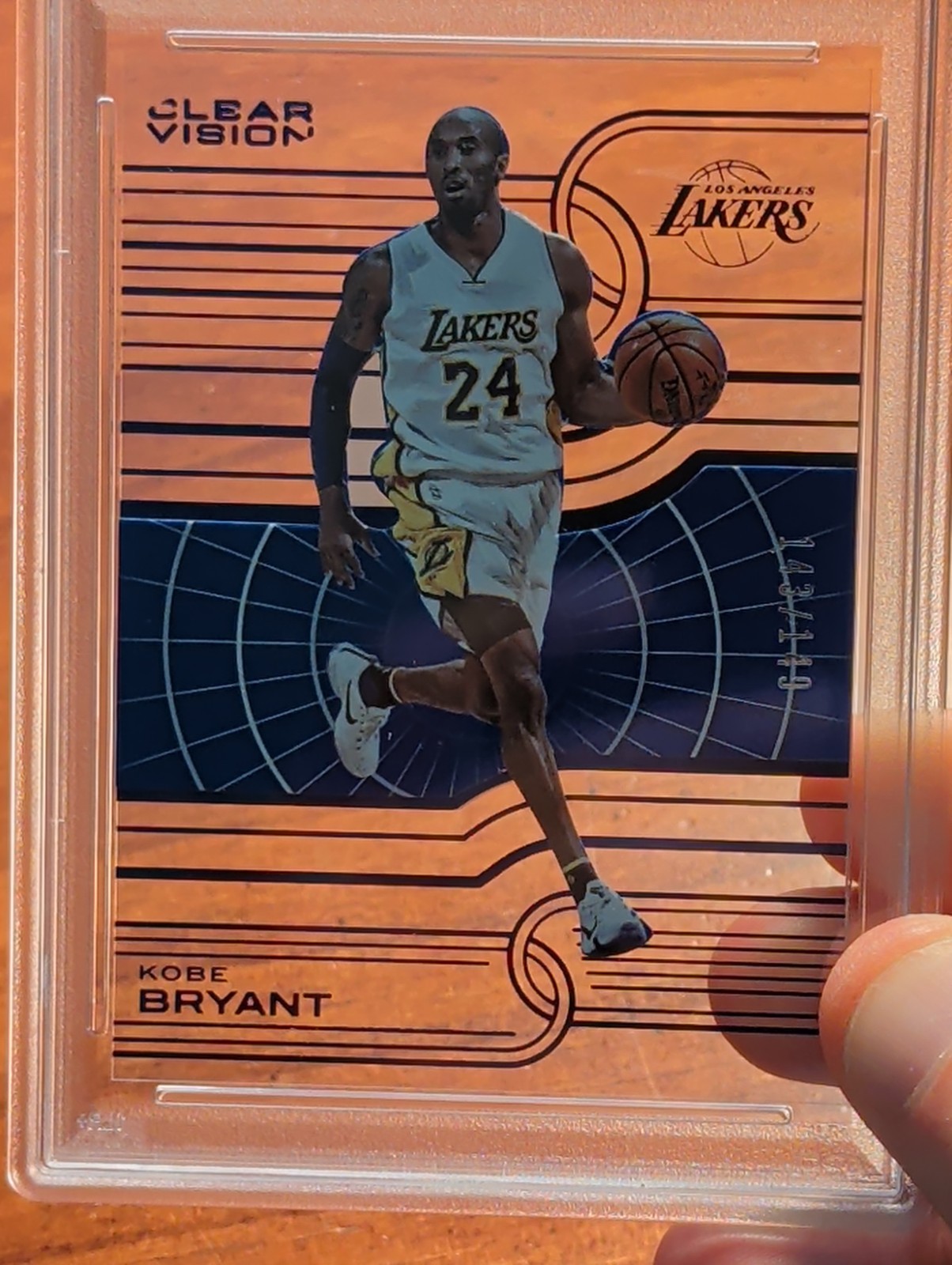 2015 Clear Vision Kobe Bryant Blue #143/149 PSA 8 view 9