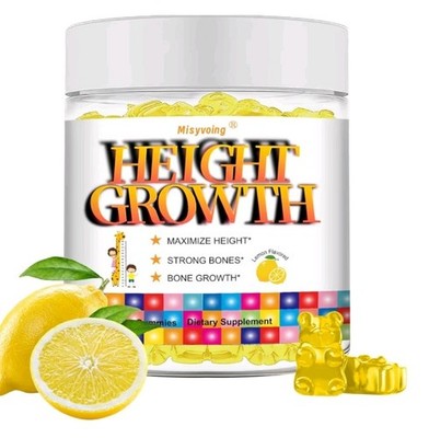 Height Growth Gummies|Growth Maximizer for Kids  with Calcium,Magnesium, zinc