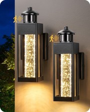Edishine 2-pack Modern Exterior Led Wall Light Sconce Outdoor Lights Porch