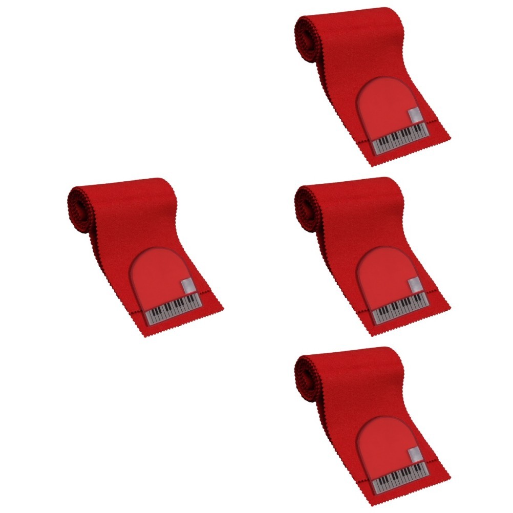 Set 4 di Panno Tastiera Pianoforte Anti Tastiera 88 Tasti Tastiera