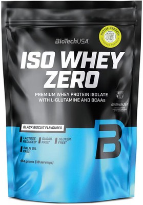 BioTech USA Iso Whey Zero, 454 g Beutel, Black Biscuit