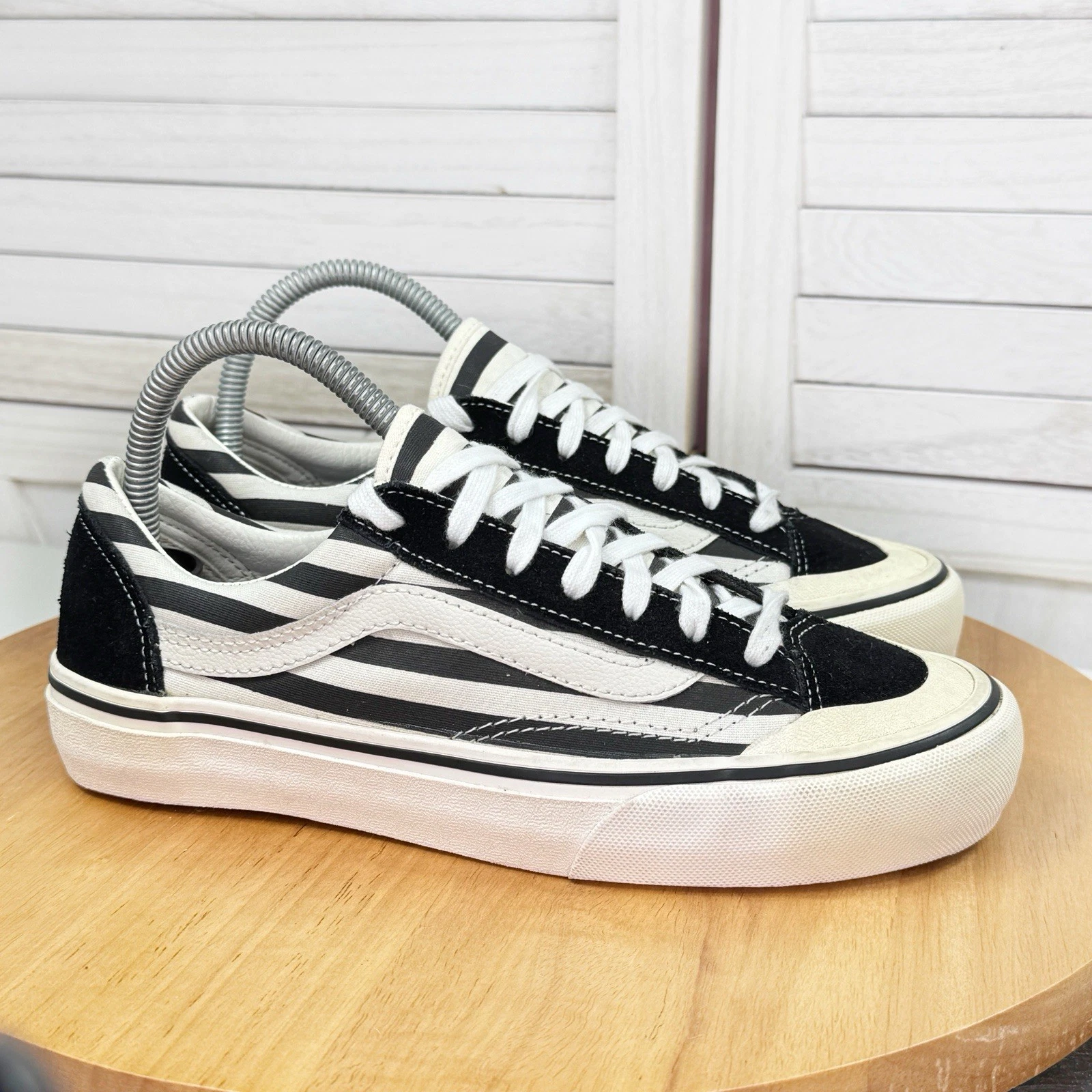 Scarpe sneakers stile Vans 36 righe stringate tela 6 uomo 7 5 donna