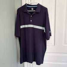 Footjoy Men's Golf Polo Size XL Polyester/Spandex Athletic Blue