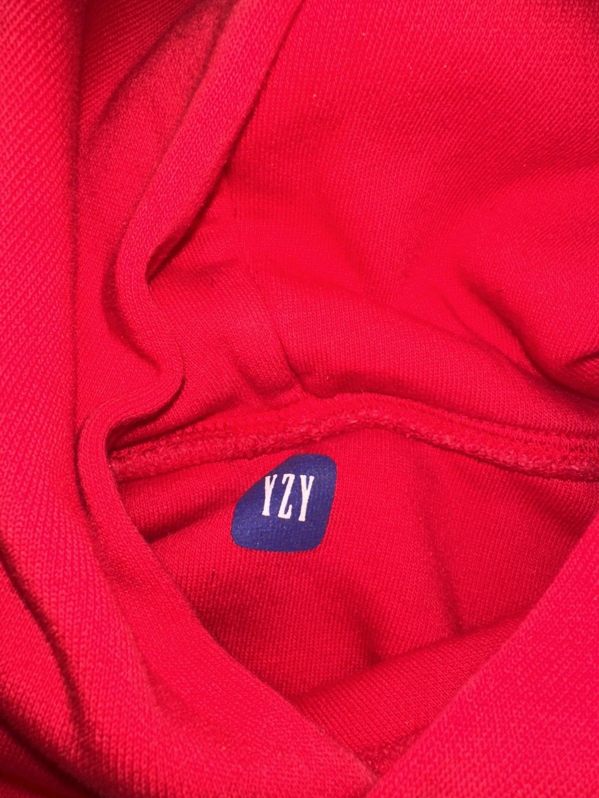 Yeezy x Gap YZY RED Double Layered Adult Perfect Hoodie Small 100% AUTHENTIC thumbnail 2