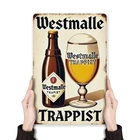 Vintage Westmalle Trappist Iron Garage Tin Metal Signs Home Décor 8x12