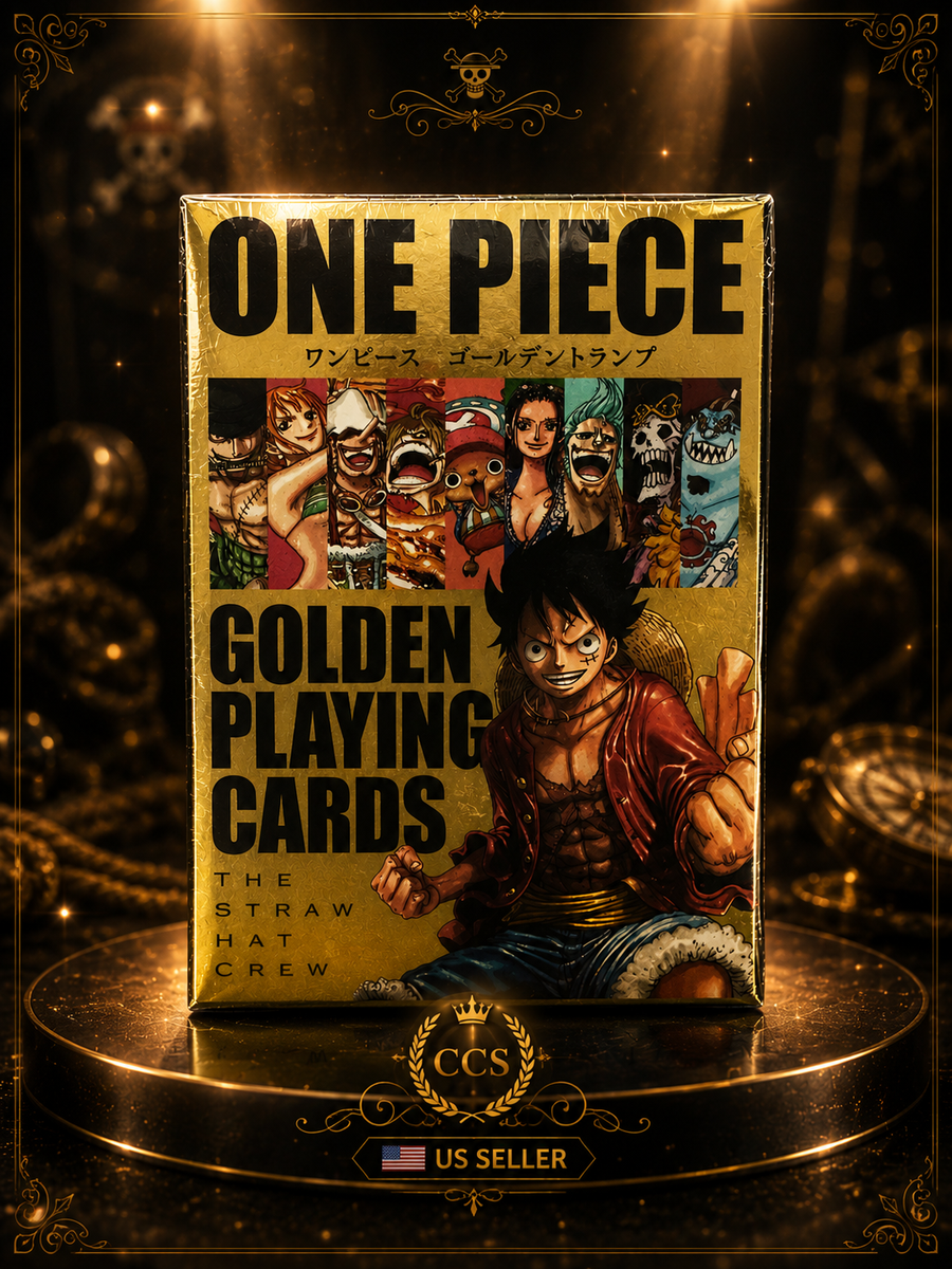 A*︎様 ONE PIECE GOLDEN PLAYING CARDS One Piece Golden Playing Cards Sealed Deck Straw Hat Crew Jump