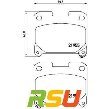 Brembo Bremsbelagsatz, Scheibenbremse PRIME LINE P 83 091 Fahrzeugtyp PKW
