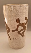 verre en céramique vernis signe J.Gabin salins