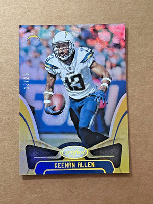 2018 CERTIFIED #2 -KEENAN ALLEN-MIRROR GOLD 13/25-SER.# JERSEY # MATCH-SEE PIX!