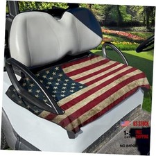 Golf Cart Seat Cover Portable Club Car Seat Towel Universal Fit American Flag