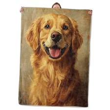 Golden Retriever Theme Blanket Gifts for Women Girls, Soft Warm Lightweight