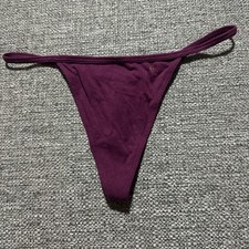 Victoria  s Secret Plum V-string Panty Size Medium NWT