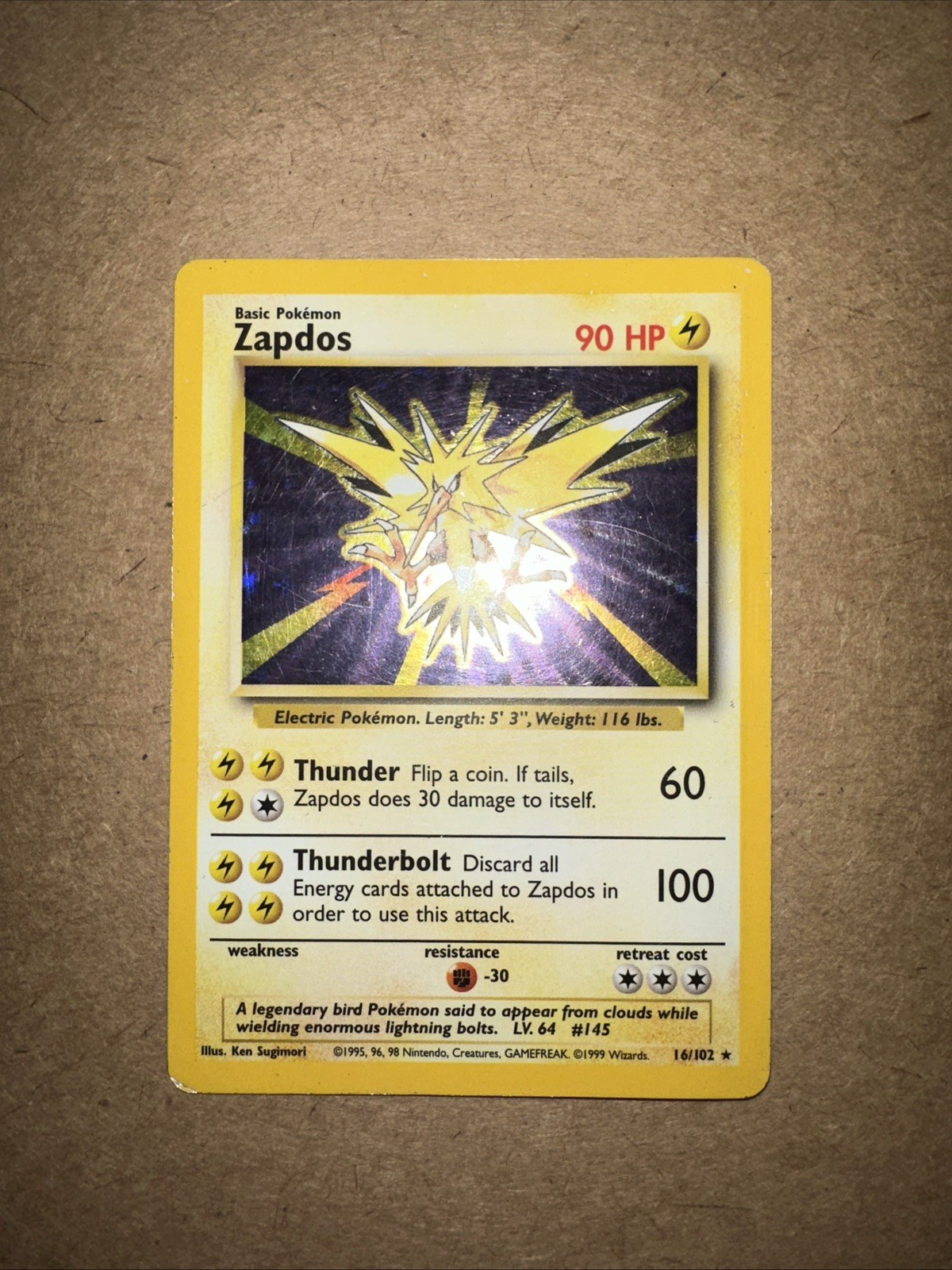 Articuno 1st Edition 2/62 Fossil Holo