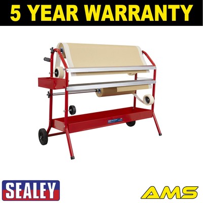 Sealey Abdeckpapierspenderwagen 2 x 900 mm Rollen MK67
