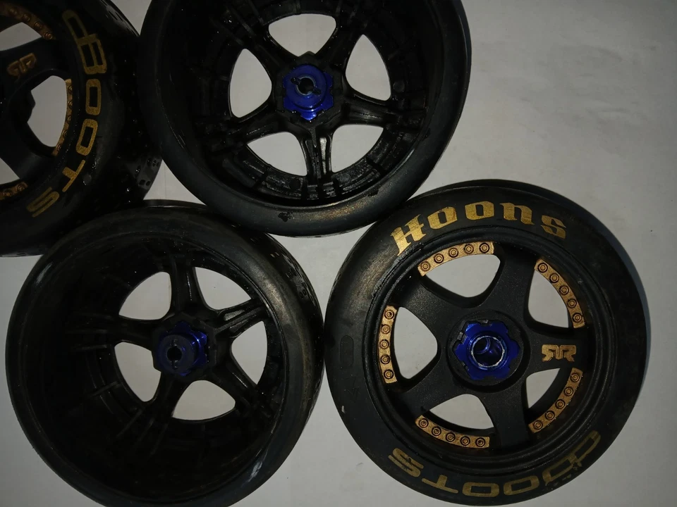 Neumáticos 1/7 dBoots Hoons 42/100 mm Gold Bltd con 2,9 Whls y 17 mm hexagonal ARA550071 x4 Foto 4 de 4