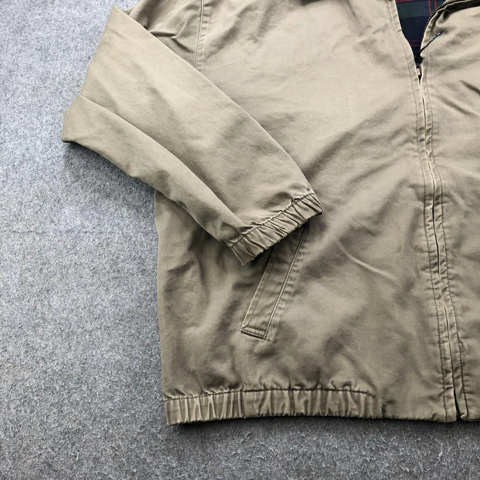 Chaqueta Chaps Ralph Lauren Para Hombre XL Beige Cresta Clásica Algodón Forrada Informal Foto 2 de 4