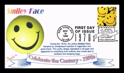 US COVER FIRST DAY OF ISSUE 1970S CELEBRATE THE CENTURY AMERICA SMILES