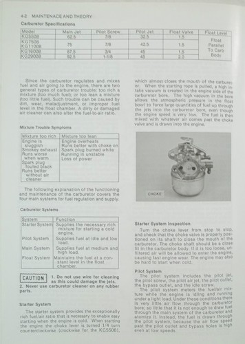 GENERADOR PORTÁTIL KAWASAKI Taller Manual KG550B 750B 1100B 1600B 2900B - Imagen 3 de 3