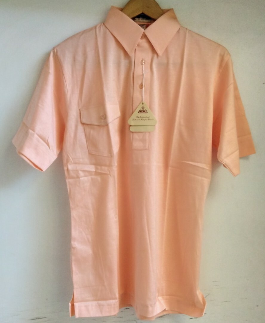 Antigua Of Scottsdale Golf Polo Shirt Vintage Peach Mens Medium RARE NWT