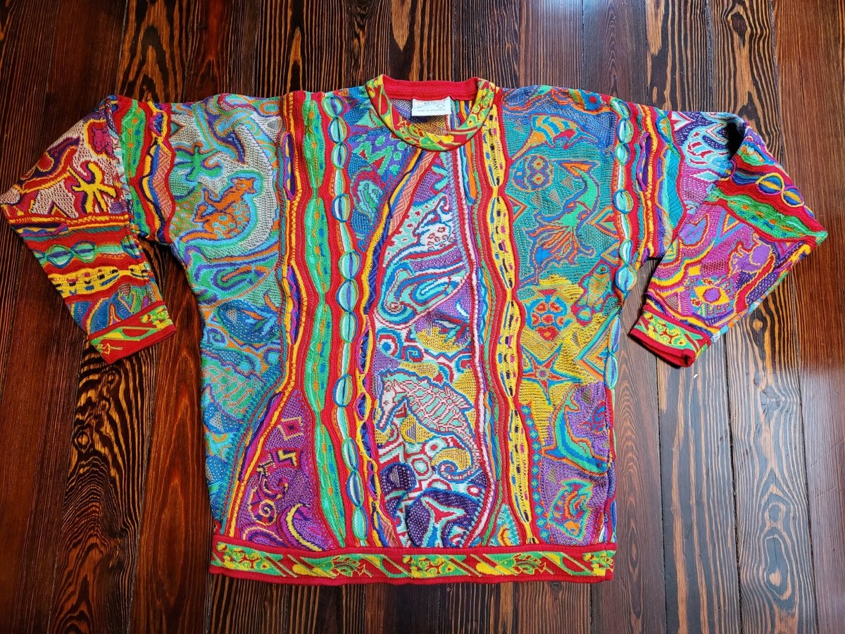 Vibrant Coogi Australia Sweater Tag SS, Fits MEDIUM A True