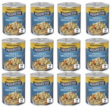 Progresso Chicken Homestyle Noodle Soup 19 oz - 12-Pack  Rich  Hearty Canned
