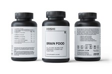 Alimento para el cerebro - 7500 mg Ginkgo Biloba Ashwagandha Shankhpushpi Brahmi - 60 cápsulas