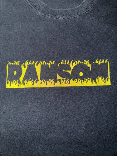Ransom Clothing Marke T-Shirt schwarz Medium 18,5x26,5 Flammen Grafik Made in USA - Bild 4 von 5