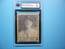 1940 PLAY BALL GUM INC. MLB BASEBALL CARD 167 FRANKIE FRISCH KSA 4 VGEX SHARP GL