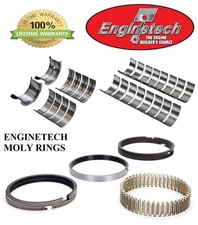 Chevy Chevrolet 402 1970 – 1973 Enginetech Rod - Main Bearings With Moly Rings 