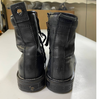 DIESEL Black D-Throuper DBB Z Boots Women's 37 (US 6-6.5) | eBay