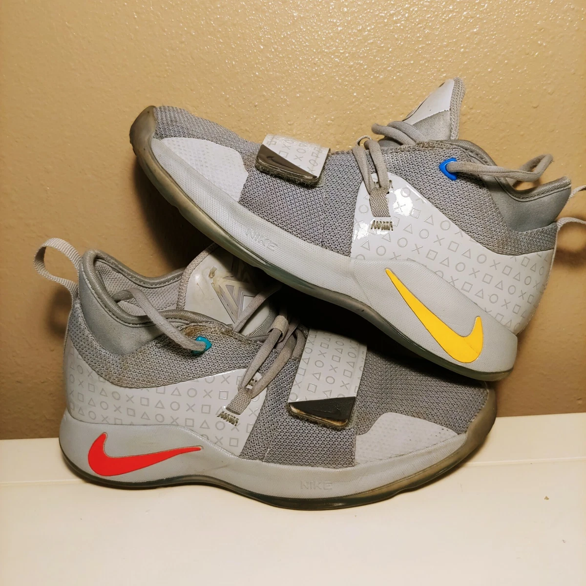 Kids' NIKE PG 2.5 Paul George Playstation Wolf Grey Shoes