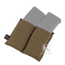 KRYDEX Double 5.56 Mag Pouch Open Top Mag Carrier High Speed MOLLE Coyote Brown