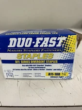 DUO-FAST A11 SERIES DIVERGENT STAPLES A11-10D 3/8” 5,000 STAPLES EXCELLENT