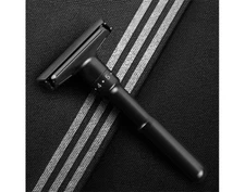Long Handle Adjustable Double Edge Safety Razor Razors for Men +5 SHAVING BLADES