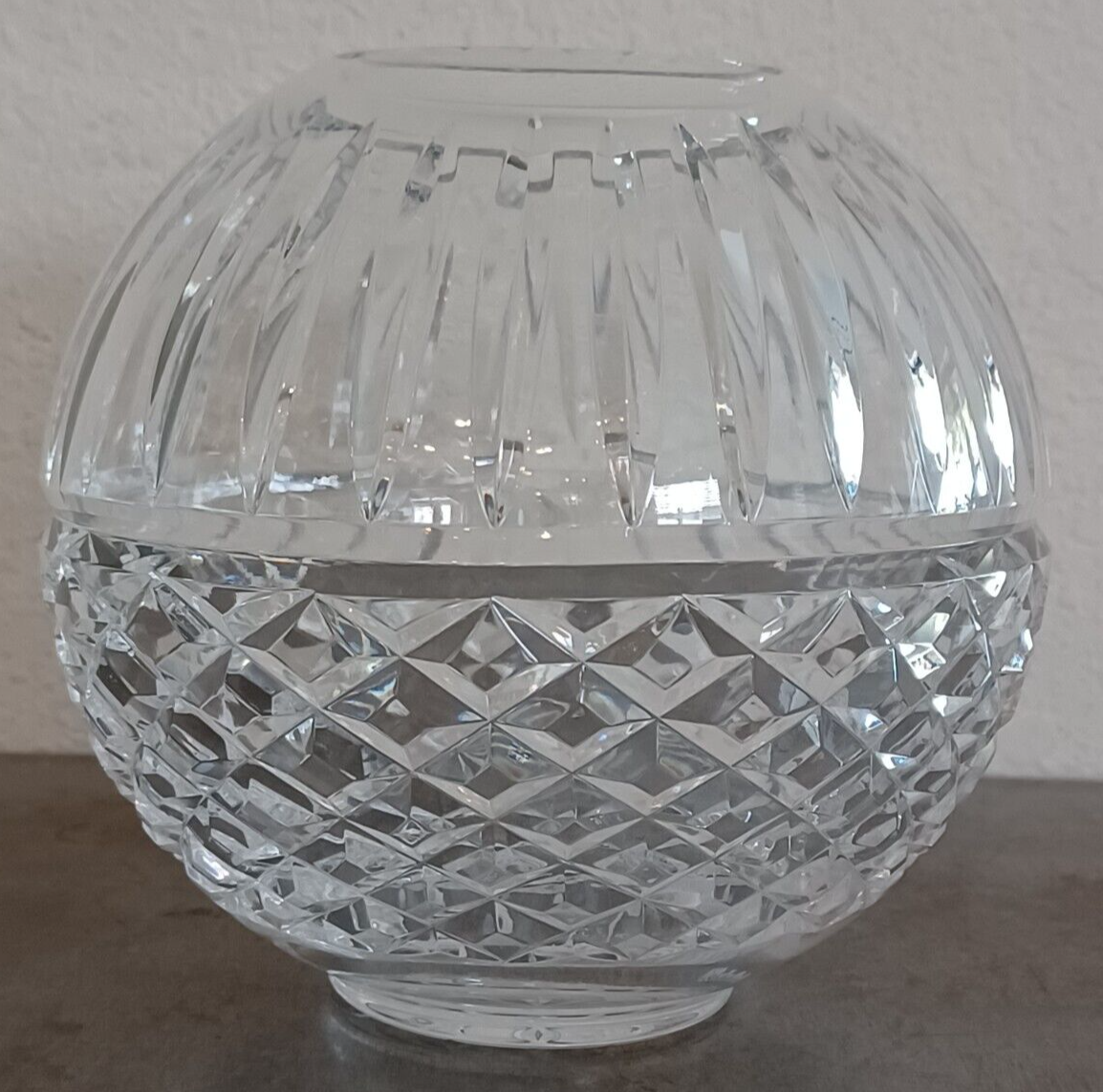 Waterford Crystal Maeve Pattern Rose Bowl Vase 5.75" Tall eBay