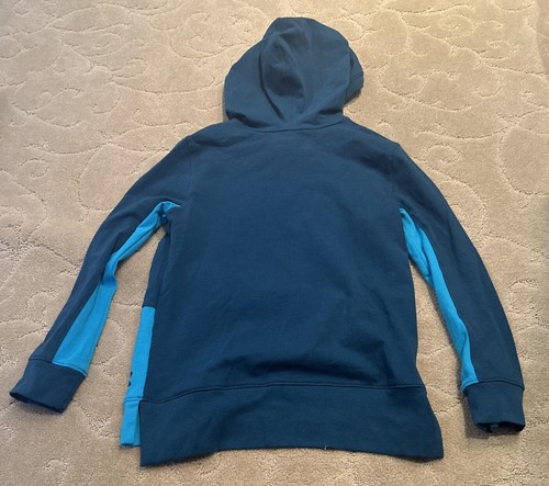 Under Armour Hoodie Youth Boys Small Heatgear Long Sleeve Blue - Picture 4 of 4