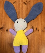 Big Handmade Toy Crochet Animal Funny Bunny Amigurumi Baby Gift Knit Bunny Doll