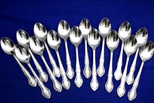 SET OF 16  TEASPOONS "CHARLESTON CLASSIC" HANFORD FORGE STAINLESS FLATWARE