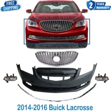 Front Bumper Cover & Grille Assembly Kit For 2014-2016 Buick LaCrosse
