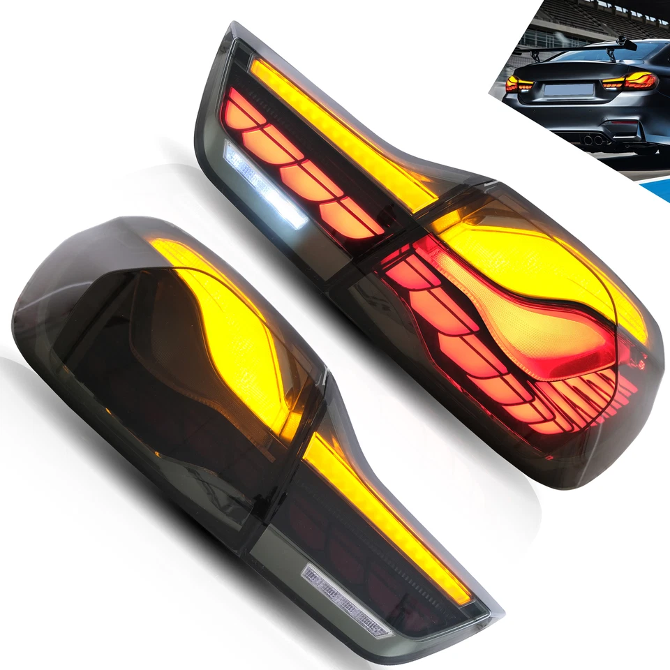 Luces traseras LED ahumadas VLAND para BMW F32 F33 F36 F82 F83 M4 2014-2020 Foto 3 de 4