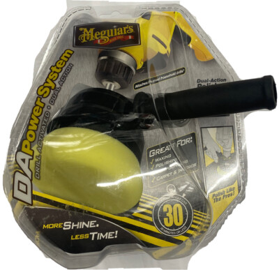 MEGUIARS G3500 DA POWERSYSTEM DUAL ACTION ANGLE POLISHER ATTACHMENT WAX COMPOUND
