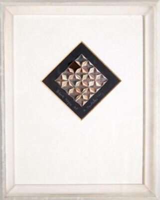 Anne Youkeles, Black Magic, 3-D Screenprint Collage, Signed in Pencil