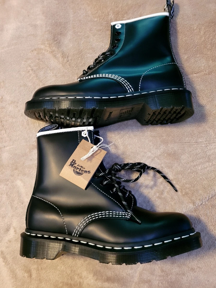 1460 contrast stitch hotsell smooth leather boots